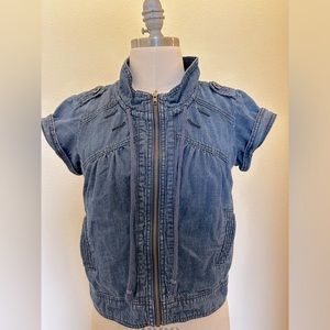BCBGENERATION short sleeve denim jacket